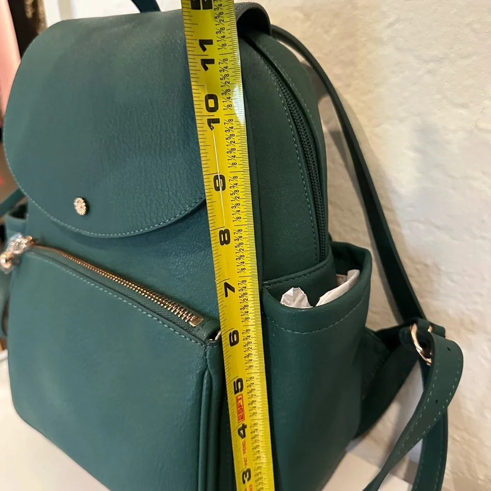 NWT Green Vegan Leather Backpack